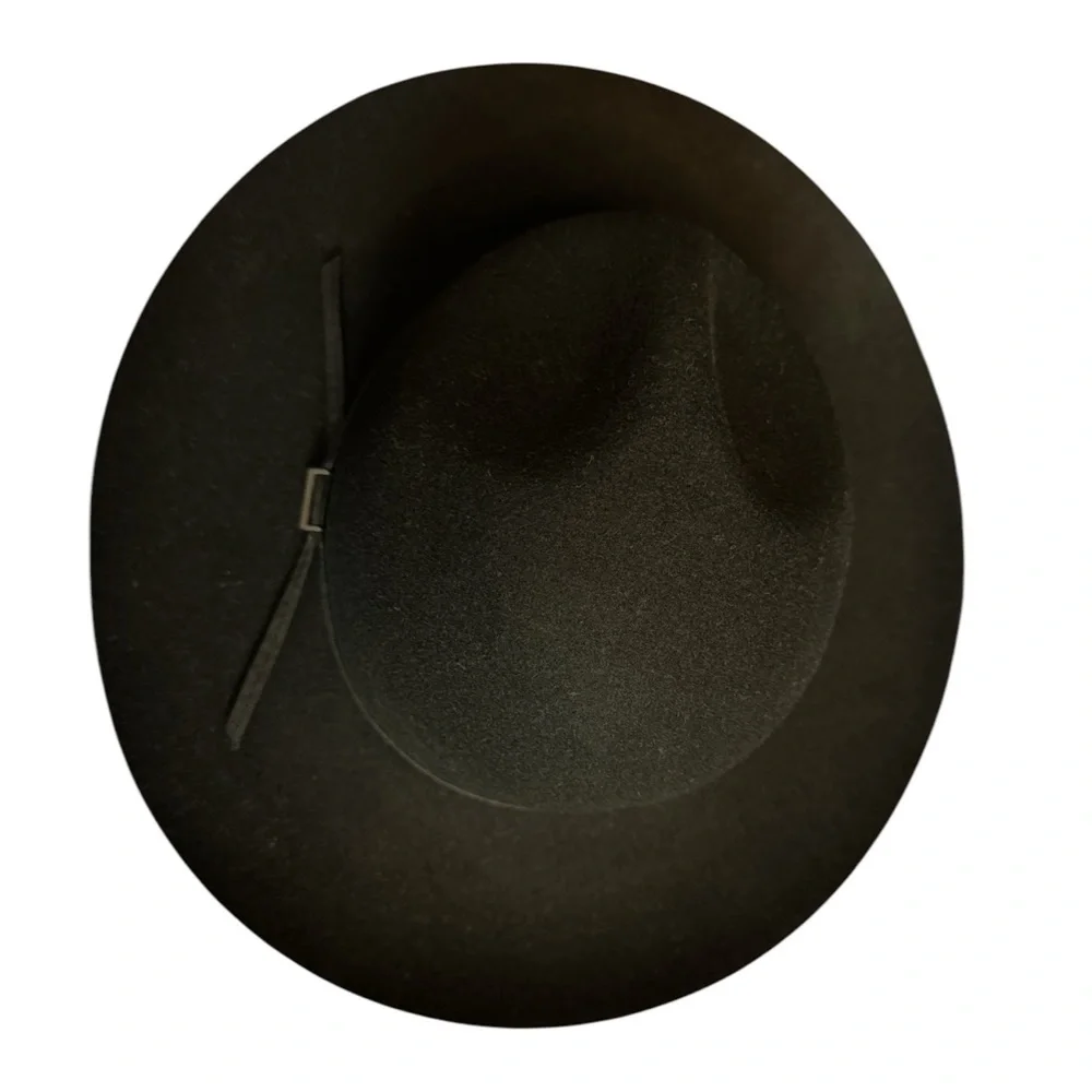 GIGI PIP CAMILLE CAMPAIGN CROWN Black Wool Hat is S/M Size 57
